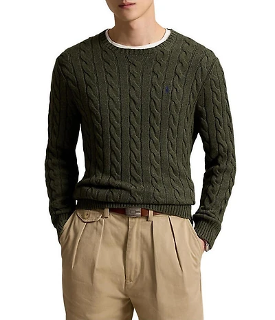 Polo Ralph Lauren Big & Tall Cable Knit Cotton Sweater