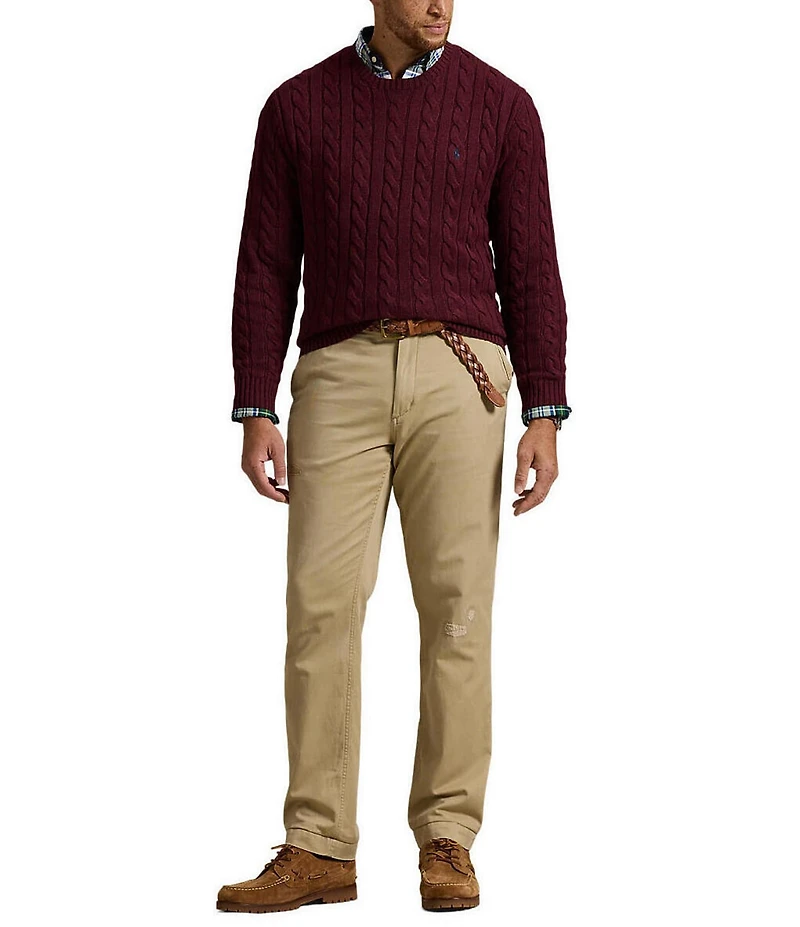 Polo Ralph Lauren Big & Tall Cable Knit Cotton Sweater