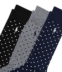 Polo Ralph Lauren Big & Tall Classic Dot Slack Socks 3-Pack