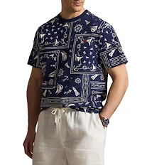 Polo Ralph Lauren Big & Tall Classic Fit Bandana Print Short Sleeve T-Shirt