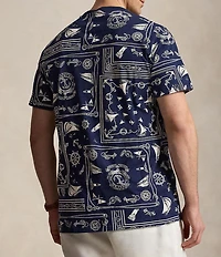 Polo Ralph Lauren Big & Tall Classic Fit Bandana Print Short Sleeve T-Shirt
