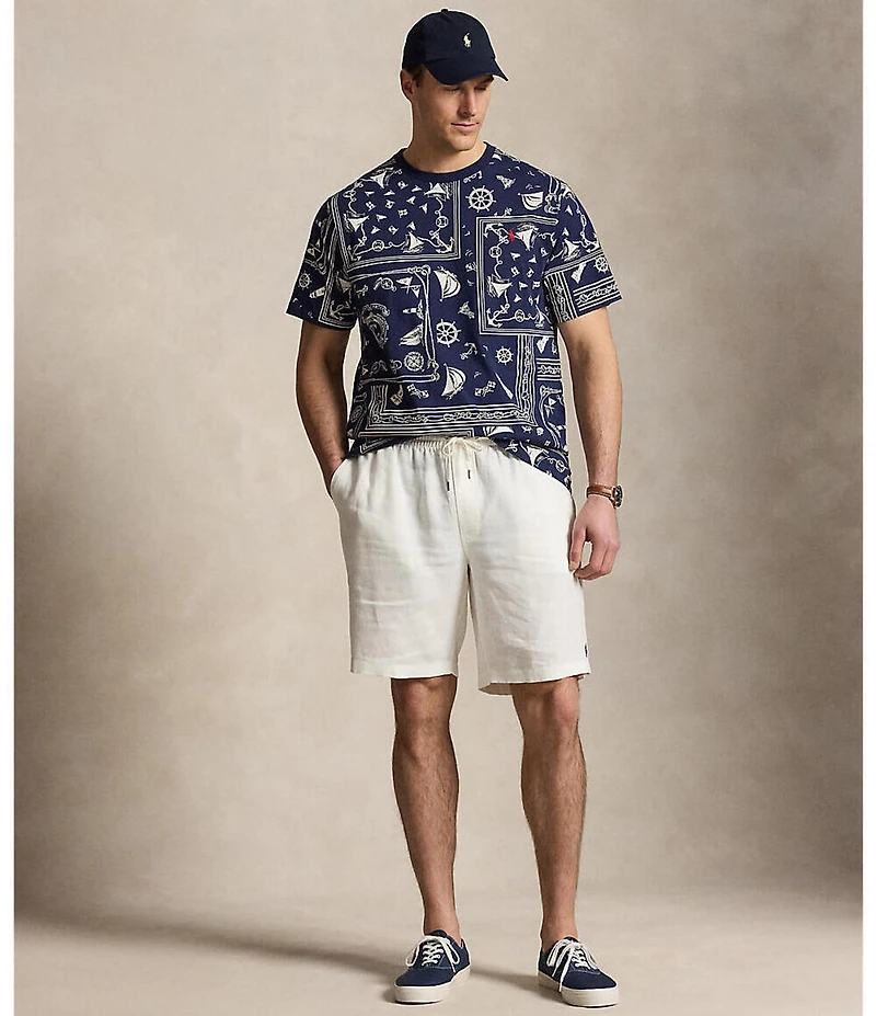 Polo Ralph Lauren Big & Tall Classic Fit Bandana Print Short Sleeve T-Shirt