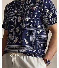 Polo Ralph Lauren Big & Tall Classic Fit Bandana Print Short Sleeve T-Shirt