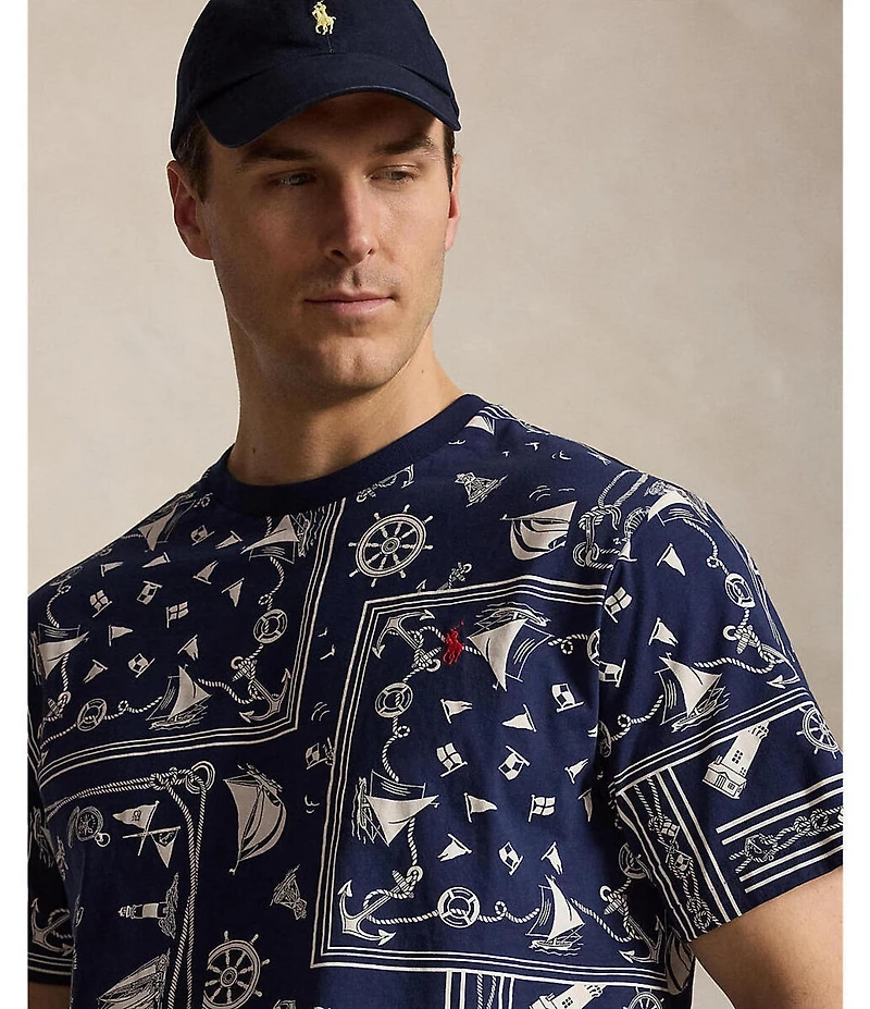 Polo Ralph Lauren Big & Tall Classic Fit Bandana Print Short Sleeve T-Shirt