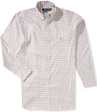 Polo Ralph Lauren Big & Tall Classic Fit Checked Performance Oxford Long Sleeve Woven Shirt