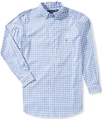 Polo Ralph Lauren Big & Tall Classic Fit Checked Performance Oxford Long Sleeve Woven Shirt