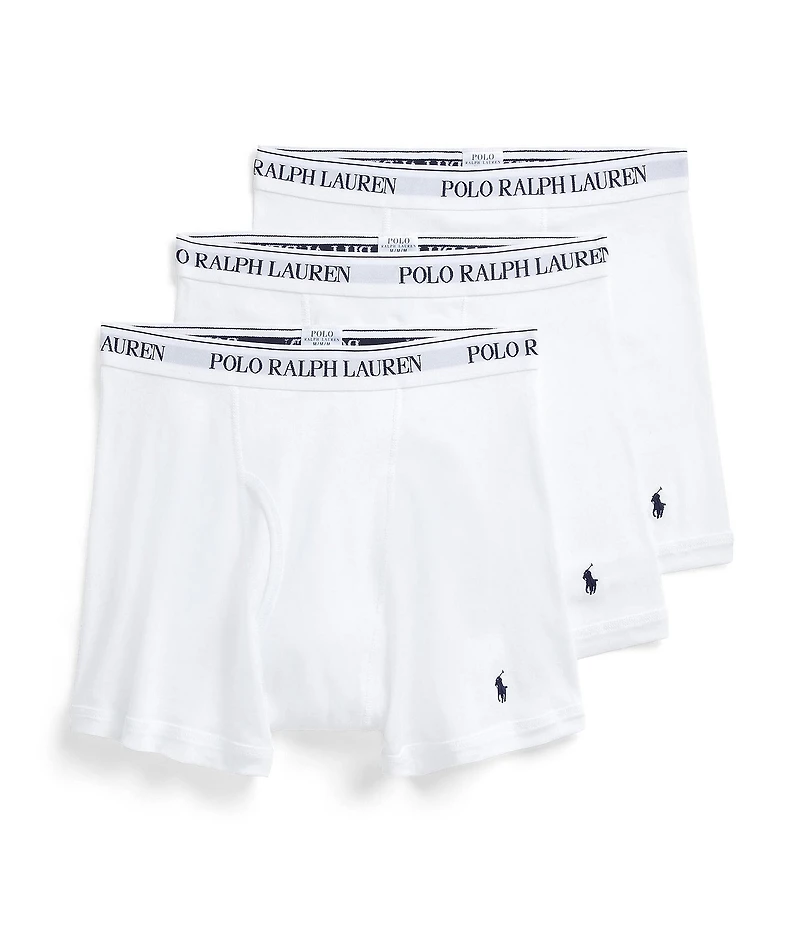 Polo Ralph Lauren Big & Tall Classic Fit Cotton Boxer Briefs 3-Pack