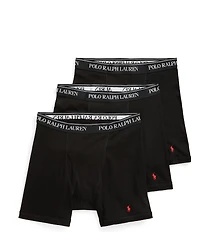Polo Ralph Lauren Big & Tall Classic Fit Cotton Boxer Briefs 3-Pack