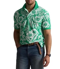 Polo Ralph Lauren Big & Tall Classic Fit Floral Print Mesh Short Sleeve Polo Shirt