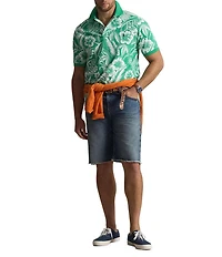 Polo Ralph Lauren Big & Tall Classic Fit Floral Print Mesh Short Sleeve Polo Shirt