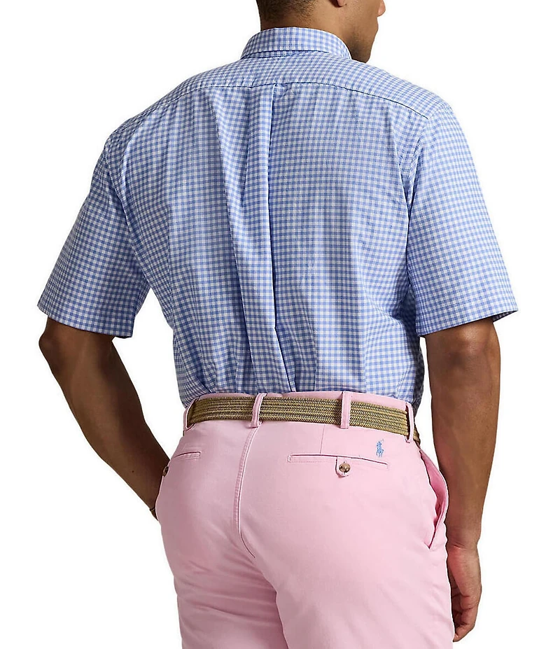 Polo Ralph Lauren Big & Tall Classic Fit Gingham Short Sleeve Oxford Shirt