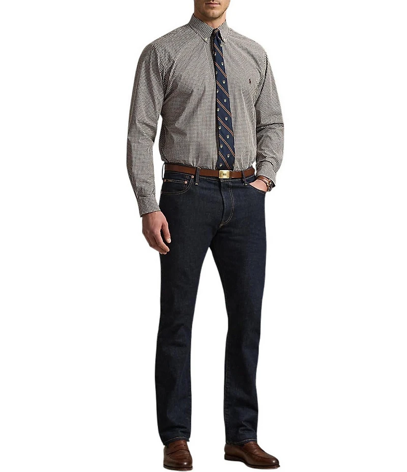 Polo Ralph Lauren Big & Tall Classic Fit Gingham Stretch Poplin Long Sleeve Woven Shirt