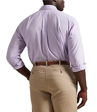 Polo Ralph Lauren Big & Tall Classic Fit Gingham Stretch Poplin Long Sleeve Woven Shirt