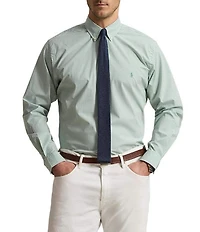 Polo Ralph Lauren Big & Tall Classic Fit Gingham Stretch Poplin Long Sleeve Woven Shirt