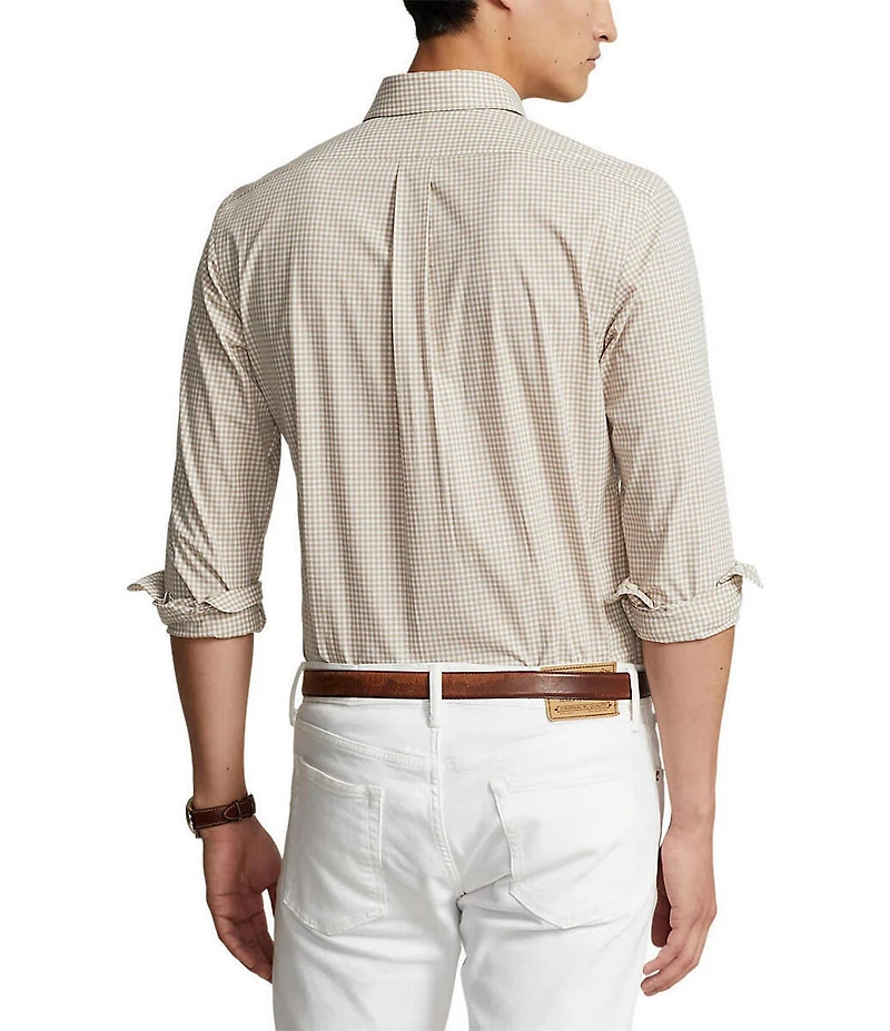 Polo Ralph Lauren Big & Tall Classic Fit Gingham Stretch Poplin Long Sleeve Woven Shirt