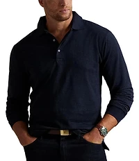 Polo Ralph Lauren Big & Tall Classic Fit Glen Plaid Long Sleeve Polo Shirt