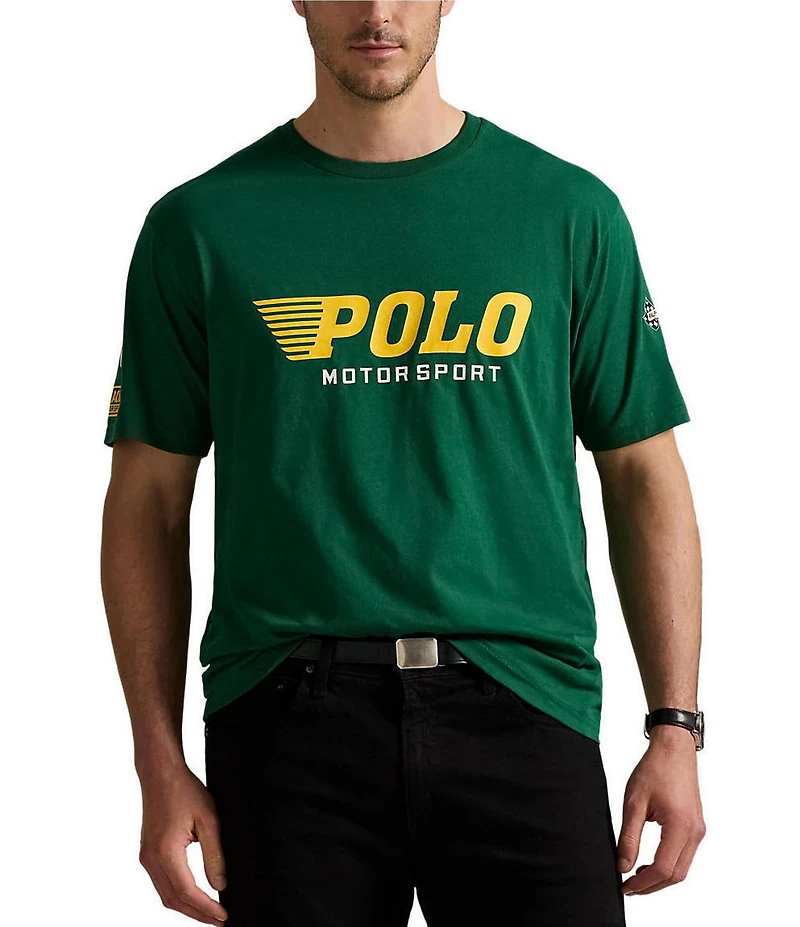 Polo Ralph Lauren Big & Tall Classic Fit Motorsport Graphic Jersey Short Sleeve T-Shirt