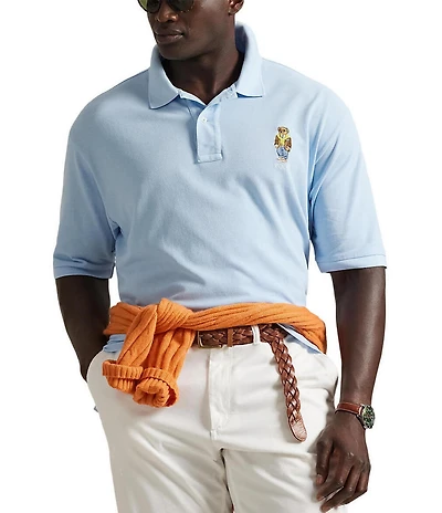 Polo Ralph Lauren Big & Tall Classic Fit Heritage Polo Bear Mesh Short Sleve Polo Shirt