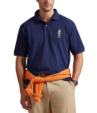 Polo Ralph Lauren Big & Tall Classic Fit Heritage Polo Bear Short Sleeve Mesh Polo Shirt