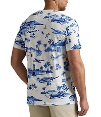 Polo Ralph Lauren Big & Tall Classic Fit Island Print Polo Bear Jersey Short Sleeve T-Shirt