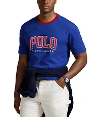 Polo Ralph Lauren Big & Tall Classic Fit Letterman-Logo Graphic Short Sleeve T-Shirt