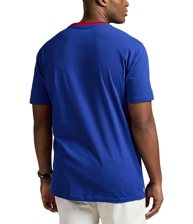 Polo Ralph Lauren Big & Tall Classic Fit Letterman-Logo Graphic Short Sleeve T-Shirt