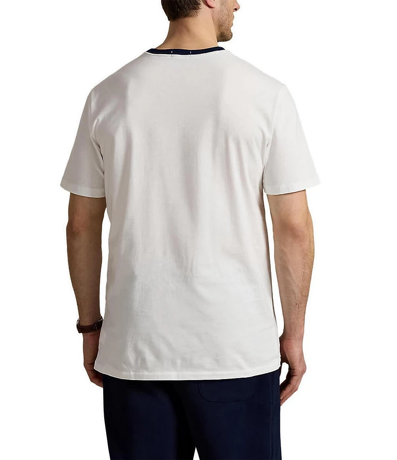 Polo Ralph Lauren Big & Tall Classic Fit Letterman-Logo Graphic Short Sleeve T-Shirt