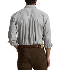 Polo Ralph Lauren Big & Tall Classic Fit Long Sleeve Small Check Performance Oxford Woven Shirt
