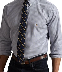Polo Ralph Lauren Big & Tall Classic Fit Long Sleeve Small Check Performance Oxford Woven Shirt