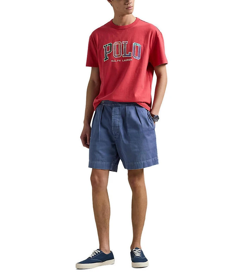 Polo Ralph Lauren Big & Tall Classic Fit Madras-Logo Jersey Short Sleeve T-Shirt