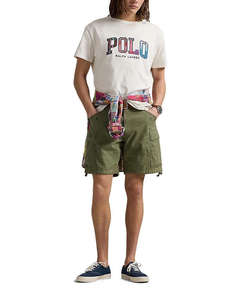 Polo Ralph Lauren Big & Tall Classic Fit Madras-Logo Jersey Short Sleeve T-Shirt