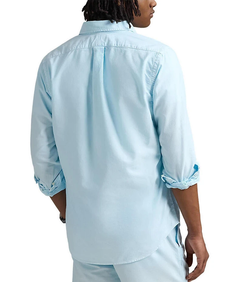 Polo Ralph Lauren Big & Tall Classic Fit Mineral-Dyed Oxford Long Sleeve Woven Shirt