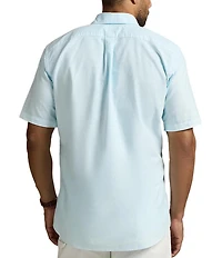 Polo Ralph Lauren Big & Tall Classic Fit Mineral-Dyed Oxford Short Sleeve Woven Shirt