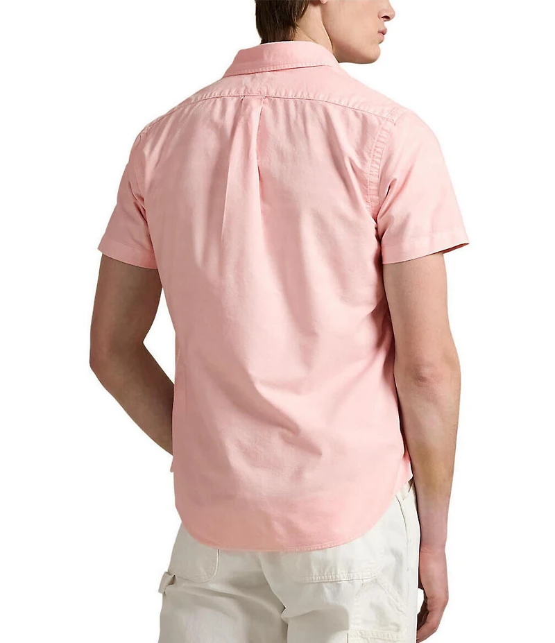 Polo Ralph Lauren Big & Tall Classic Fit Mineral-Dyed Oxford Short Sleeve Woven Shirt