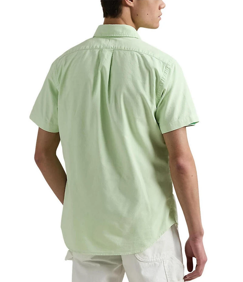 Polo Ralph Lauren Big & Tall Classic Fit Mineral-Dyed Oxford Short Sleeve Woven Shirt