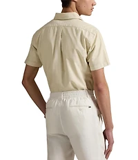 Polo Ralph Lauren Big & Tall Classic Fit Mineral-Dyed Oxford Short Sleeve Woven Shirt