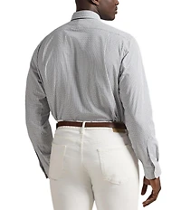 Polo Ralph Lauren Big & Tall Classic Fit Mini Check Stretch Poplin Long Sleeve Woven Shirt