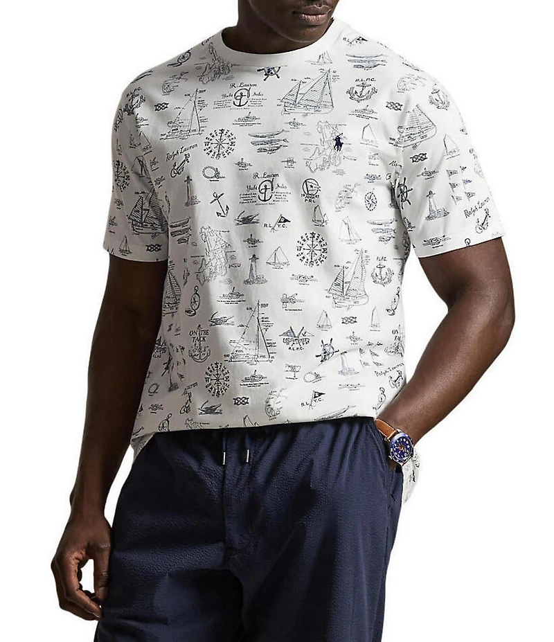 Polo Ralph Lauren Big & Tall Classic Fit Nautical Jersey Short Sleeve T-Shirt