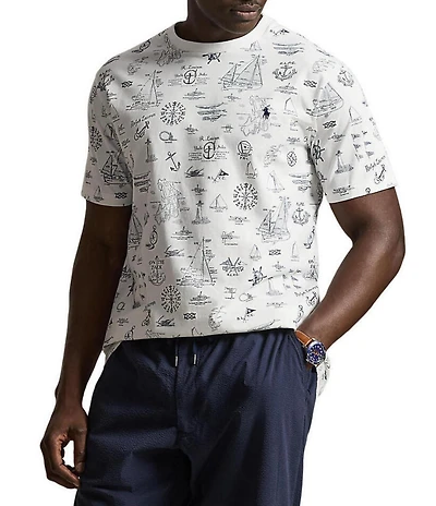 Polo Ralph Lauren Big & Tall Classic Fit Nautical Jersey Short Sleeve T-Shirt
