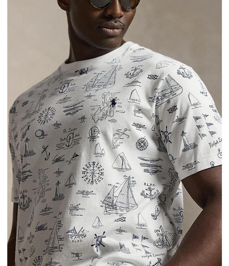 Polo Ralph Lauren Big & Tall Classic Fit Nautical Jersey Short Sleeve T-Shirt