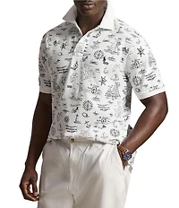 Polo Ralph Lauren Big & Tall Classic Fit Nautical Print Short Sleeve Polo Shirt