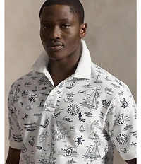 Polo Ralph Lauren Big & Tall Classic Fit Nautical Print Short Sleeve Polo Shirt