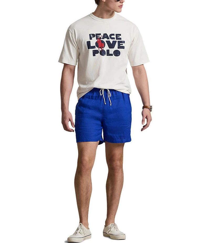 Polo Ralph Lauren Big & Tall Classic Fit Peace Love Polo Short Sleeve T-Shirt