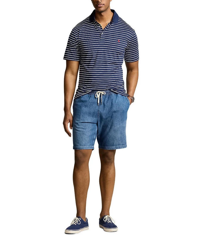 Polo Ralph Lauren Big & Tall Classic Fit Performance Stretch Stripe Short Sleeve Polo Shirt