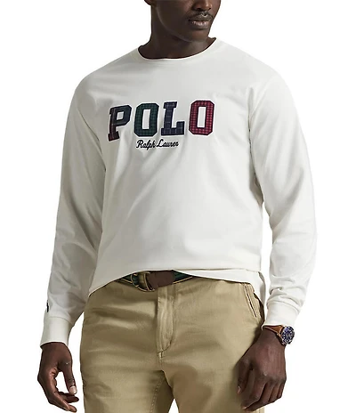 Polo Ralph Lauren Big & Tall Classic Fit Plaid-Logo Jersey T-Shirt