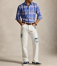 Polo Ralph Lauren Big & Tall Classic Fit Plaid Oxford Long Sleeve Workshirt