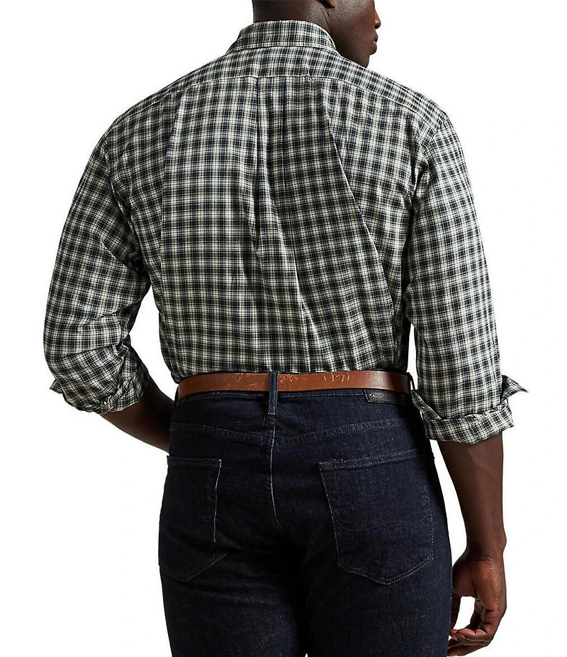 Polo Ralph Lauren Big & Tall Classic-Fit Plaid Twill Plaid Long-Sleeve Woven Shirt
