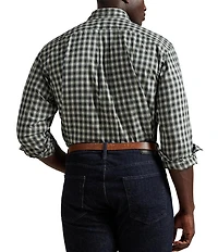 Polo Ralph Lauren Big & Tall Classic-Fit Plaid Twill Plaid Long-Sleeve Woven Shirt