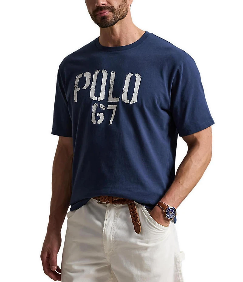 Polo Ralph Lauren Big & Tall Classic Fit Polo 67 Jersey Graphic Short Sleeve T-Shirt
