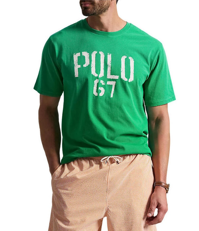 Polo Ralph Lauren Big & Tall Classic Fit Polo 67 Jersey Graphic Short Sleeve T-Shirt